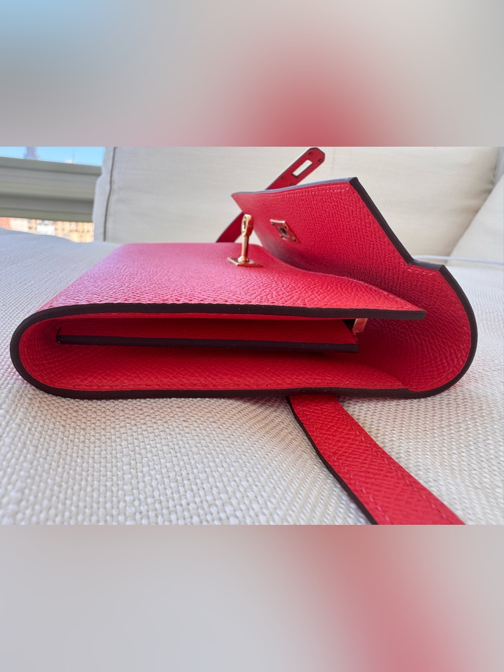 Hermes Kelly epsom longue wallet with seal - Picture 9 of 13